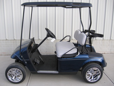2004 E-Z-GO TXT gas patriot blue gray seats 12 inch chrome wheels CUSTOM